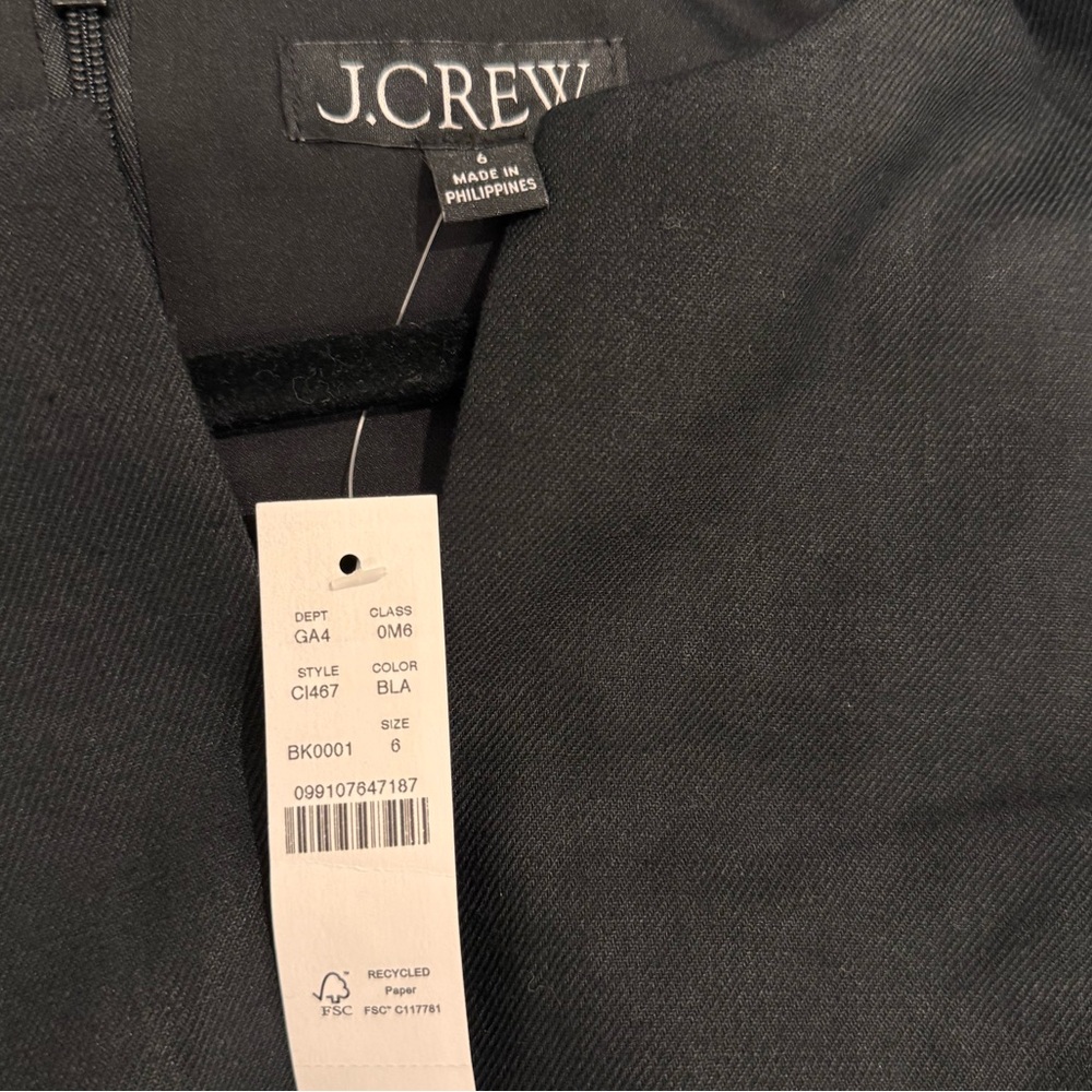 J. Crew Executive Dress in Stretch Linen Blend - Picture 3 of 7